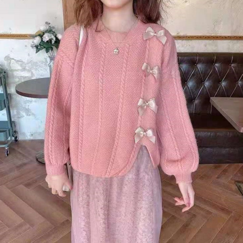 Bow-Knot Knit Sweater