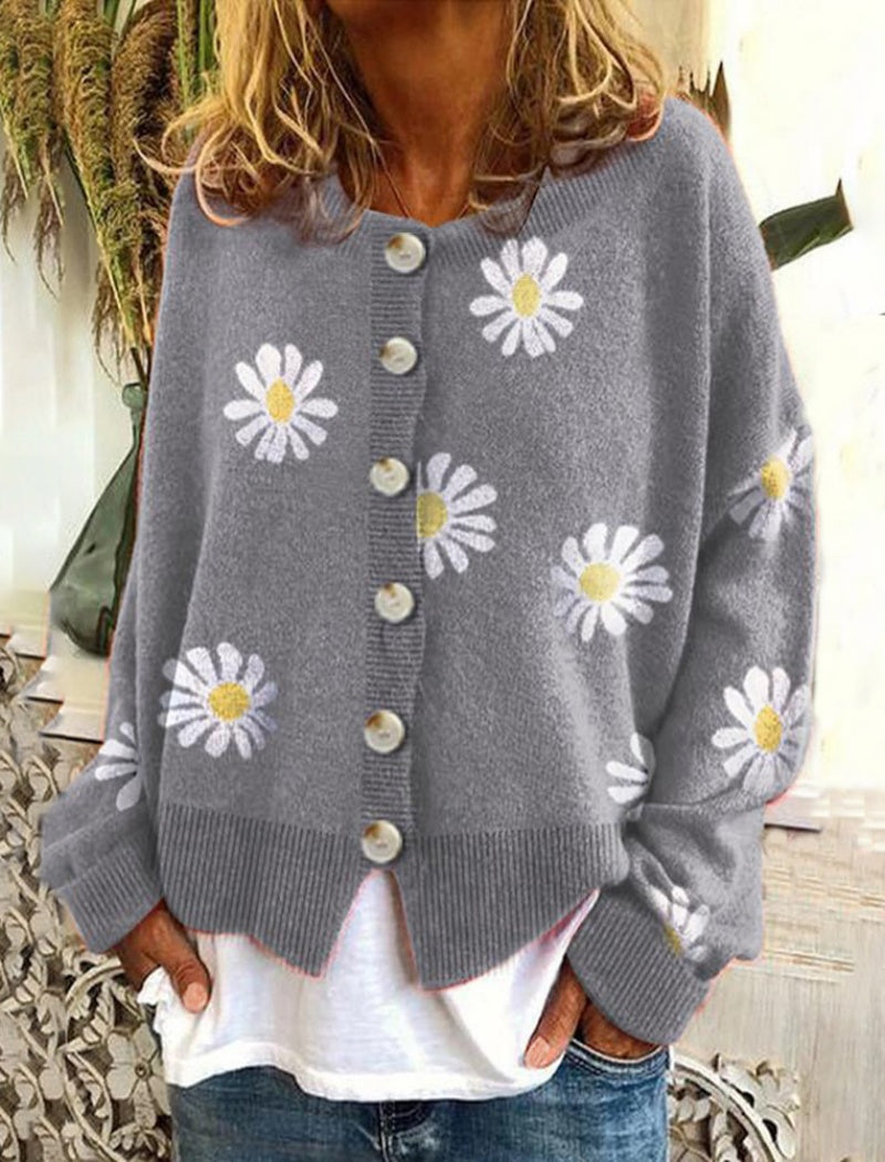 Daisy Button-Up Cardigan