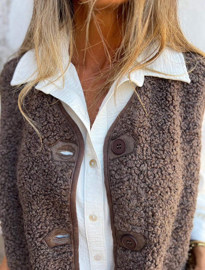 Buttoned Vest Jacket