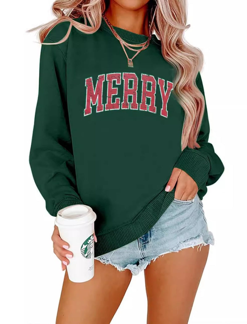 "Merry" Graphic Top