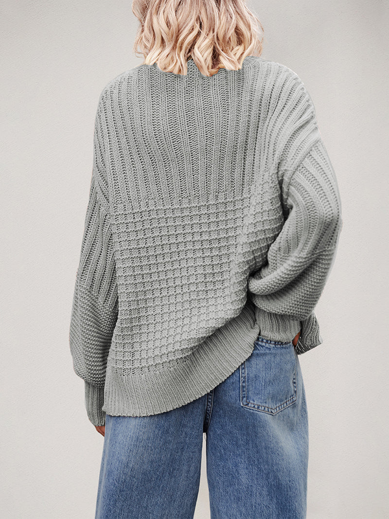 Chunky Knit Textured Sweater