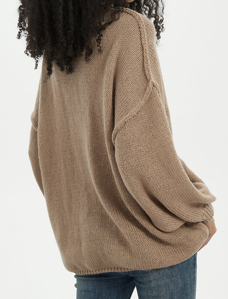 Plus Size Knit Cardigan