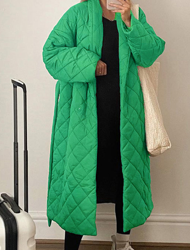 Solid Coat with Belt