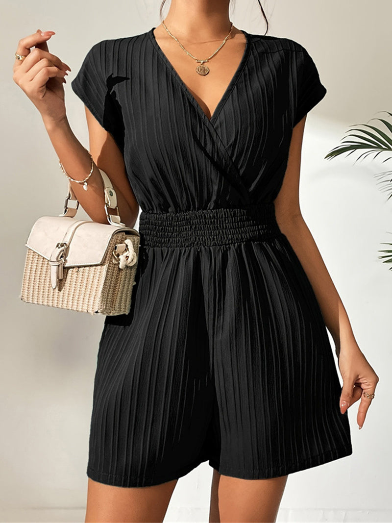 Solid Smocked Romper
