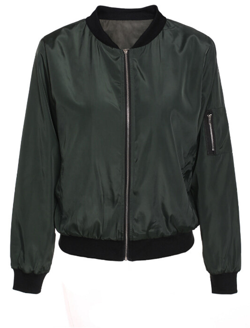 Zip-Up Bomber Jacket