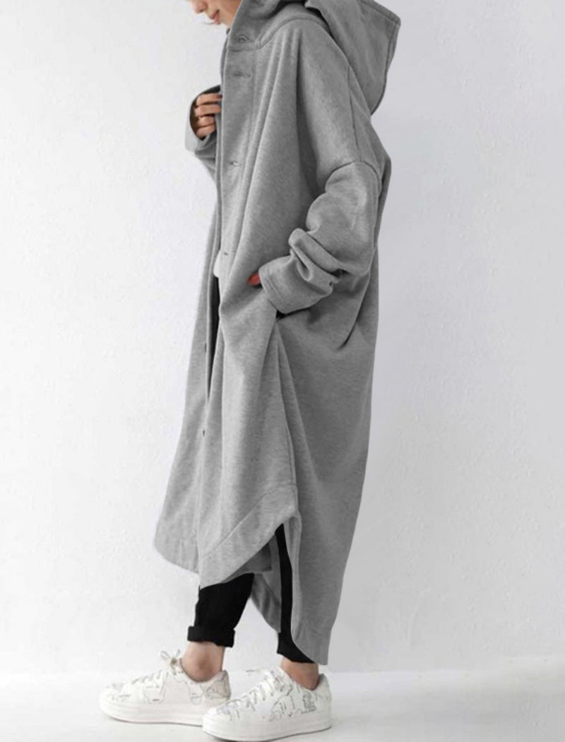 Hooded Mid-Length Coat