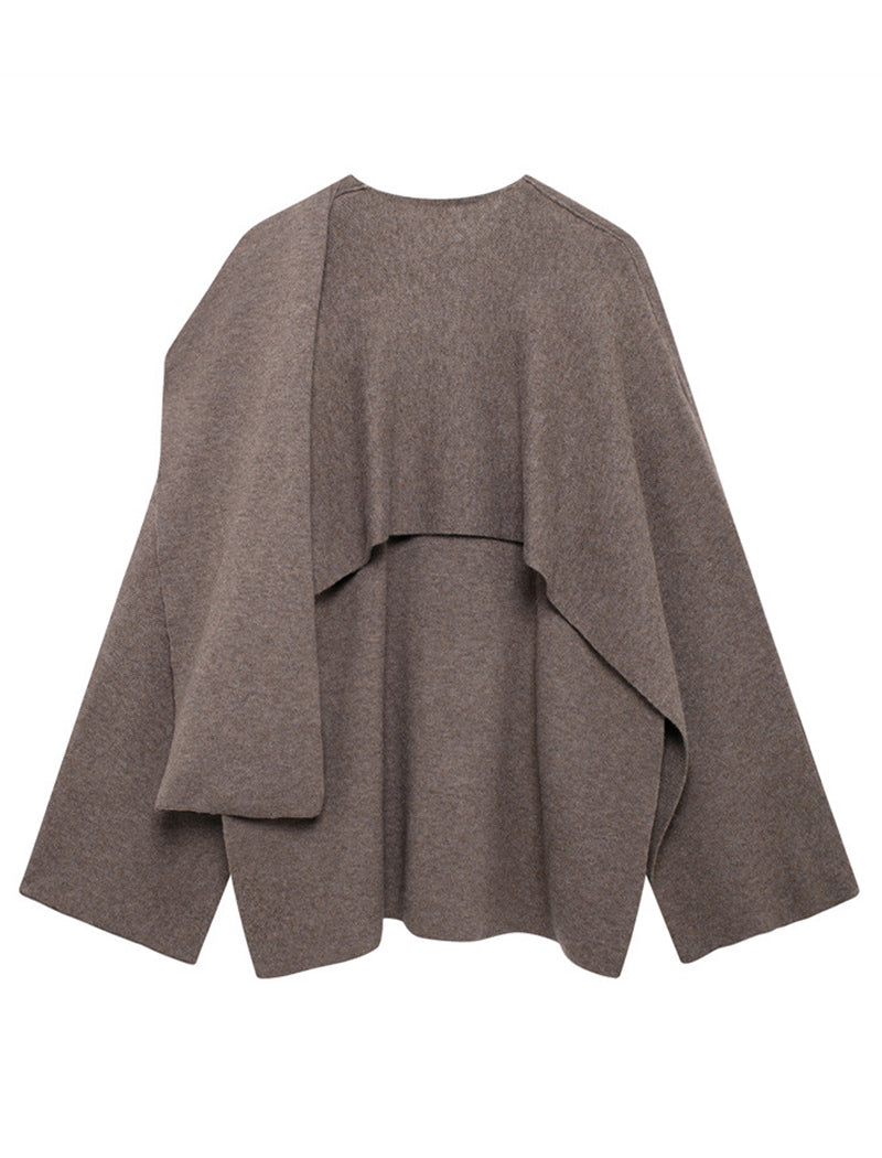 Draped Layered Poncho Top