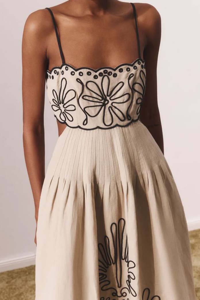 Graphic Print Cami Dress