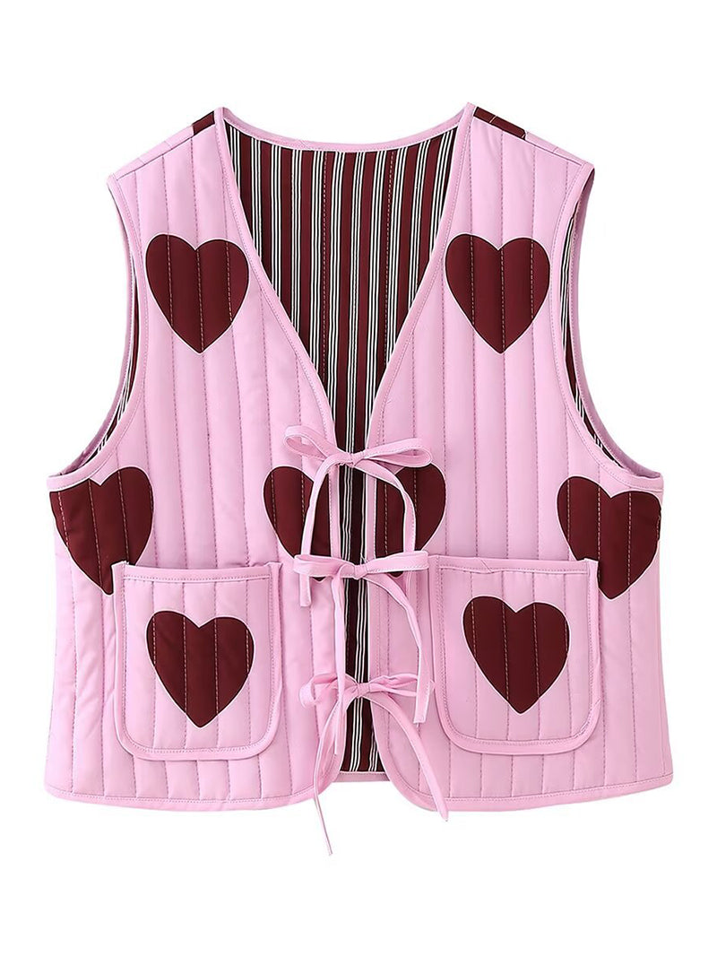 Heart Quilted Vest