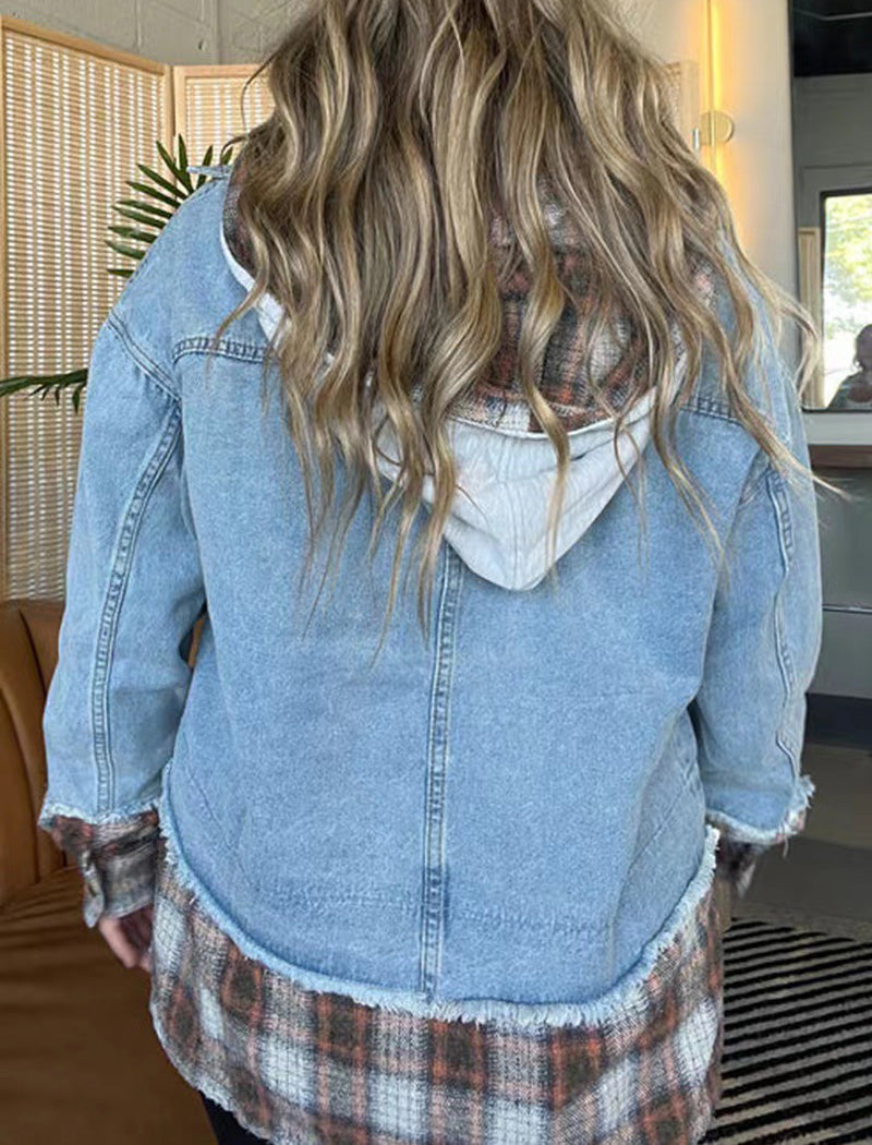 Patchwork Oversized Denim Jacket