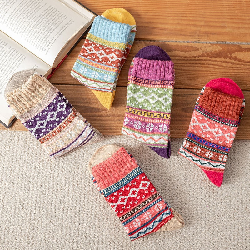 Patterned Knit Socks
