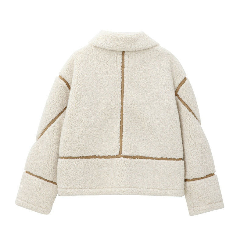 Shearling Zip-Up Jacket