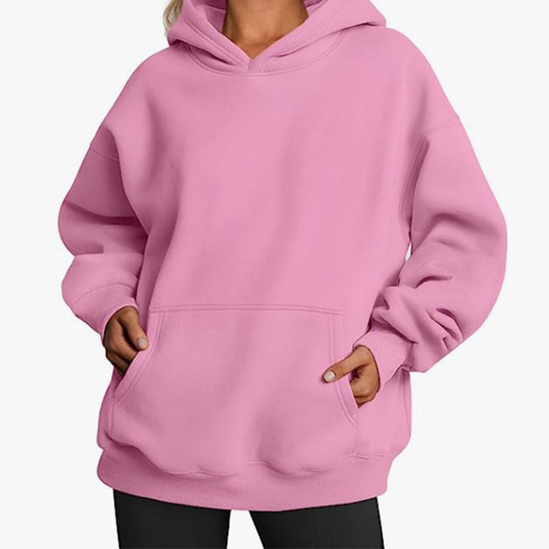 Pockets Drop-Sleeve Hoodie