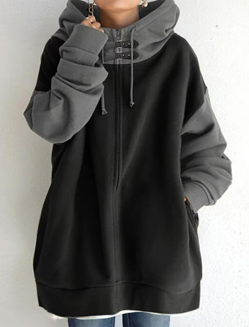 Colorblock Hooded Top