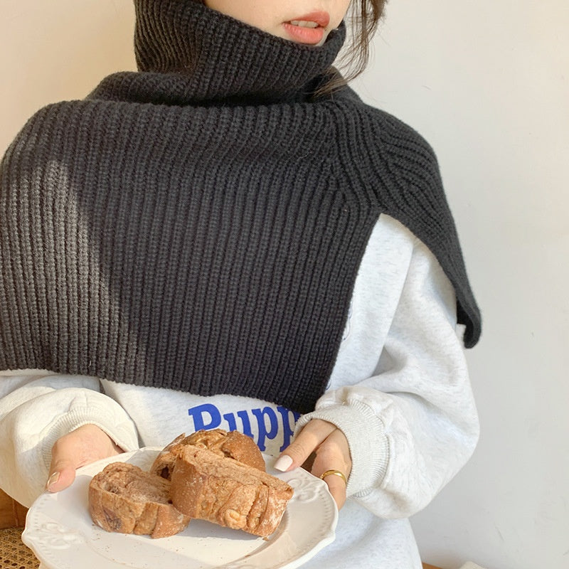 Ribbed Knit Shoulder Warmer