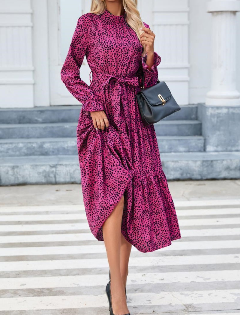 Floral Ruffle Long Sleeve Dress