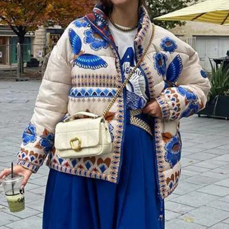 Printed Quilted Jacket