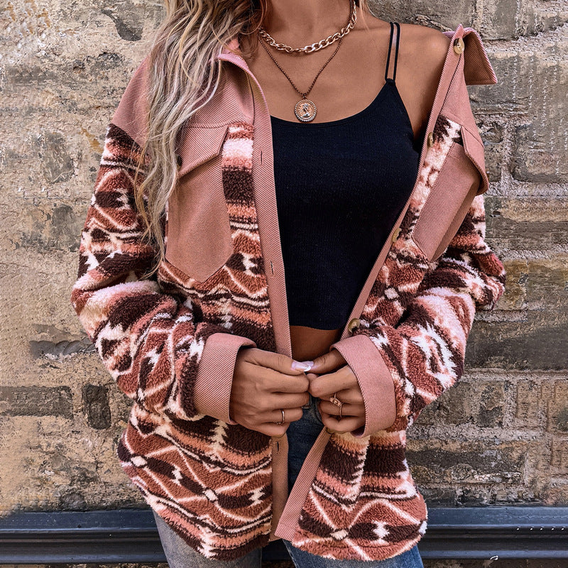 Drop-Shoulder Faux Fur Coat