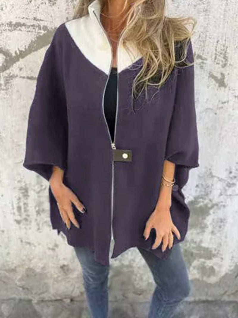 Oversized Zip-Front Jacket