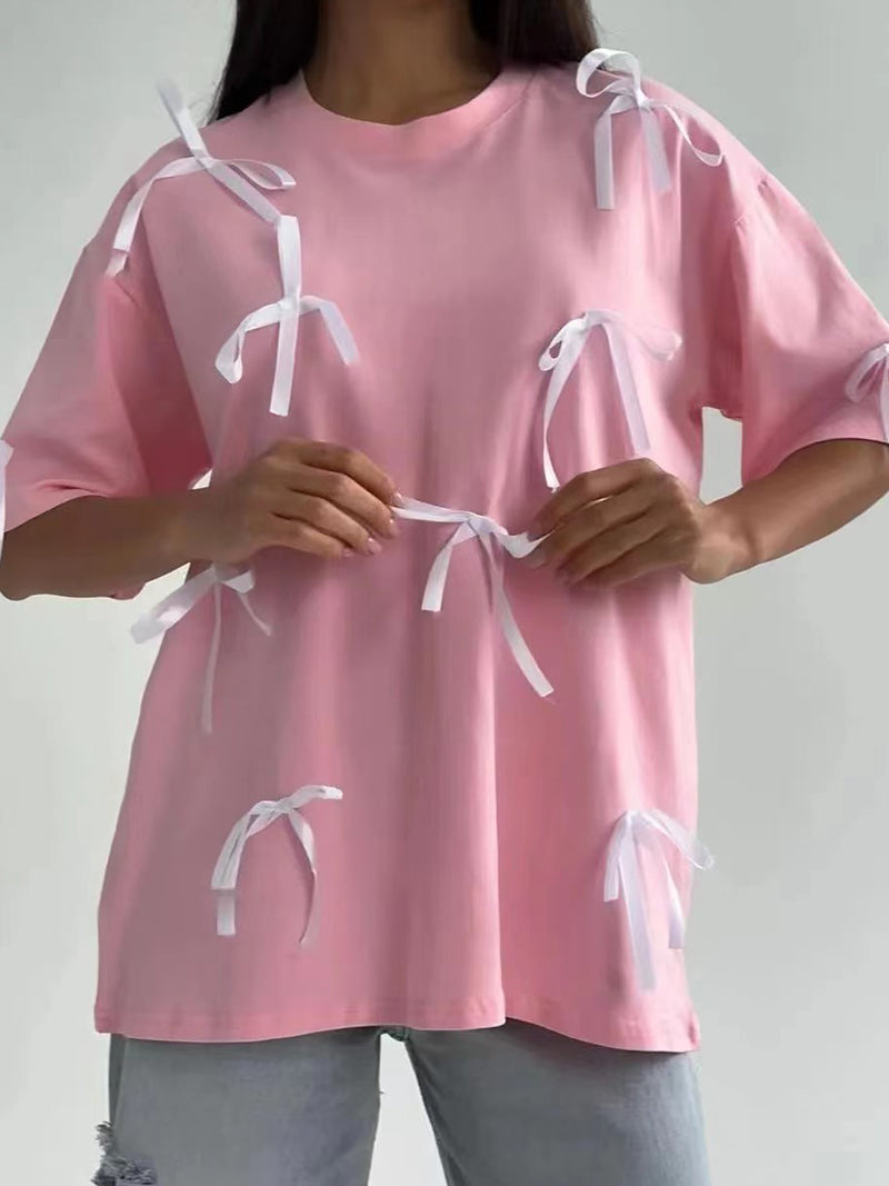 Rosette Embellished Tee