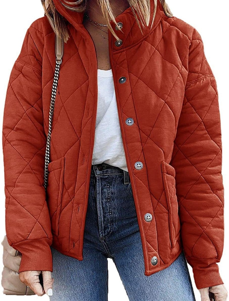 Quilted Buttoned Jacket