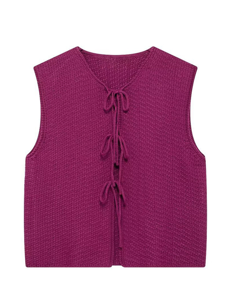 Knotted Sleeveless Vest