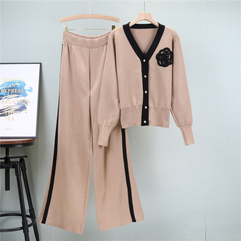 Two-Piece Striped Lounge Set