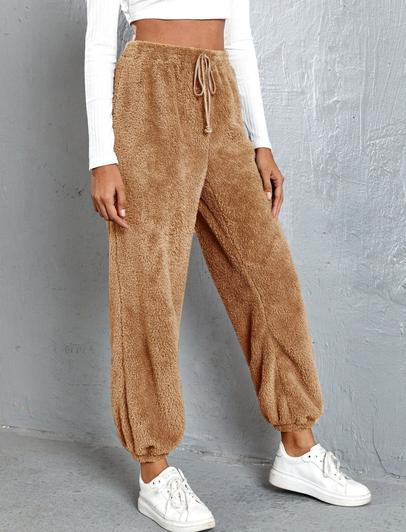 Loose Fit Fuzzy Lounge Pants