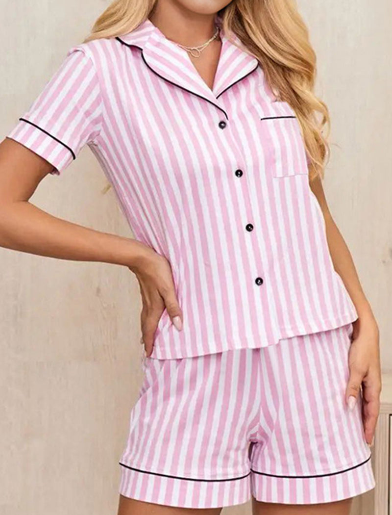 Striped Pajama Two-Piece Set