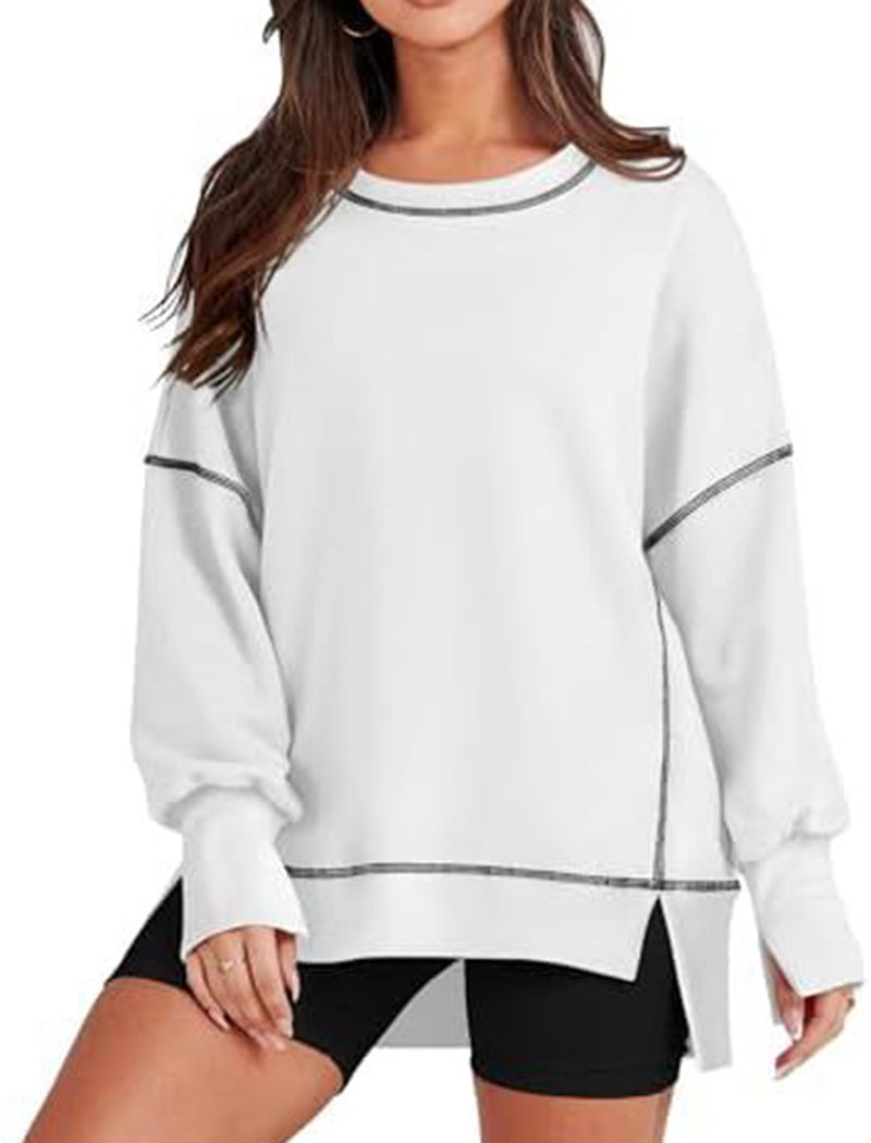 Oversized Seam-Detail Top