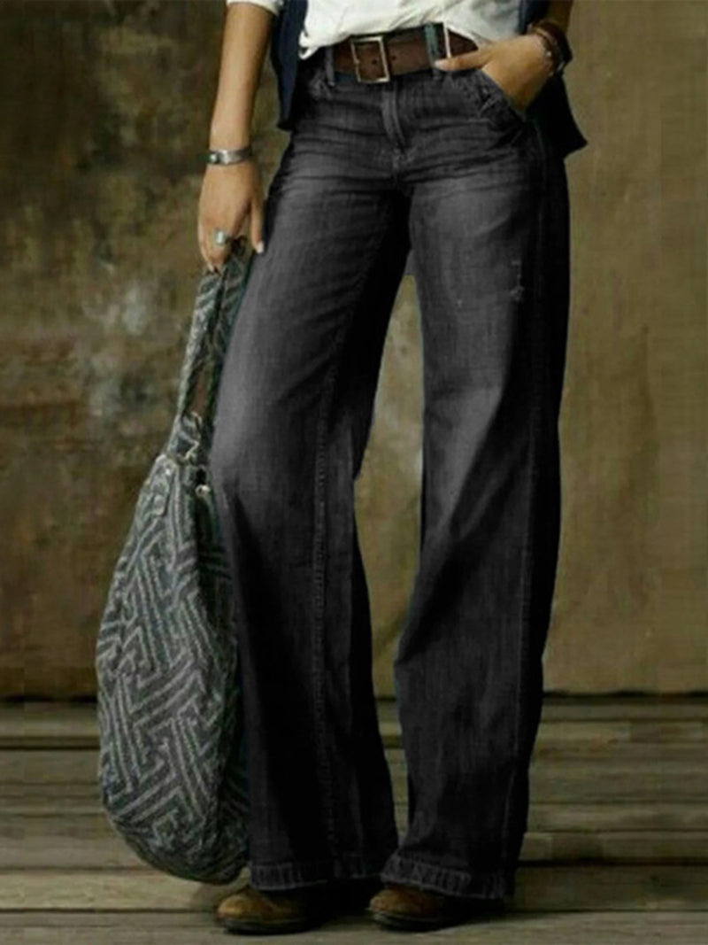 High-Rise Wide-Leg Jeans