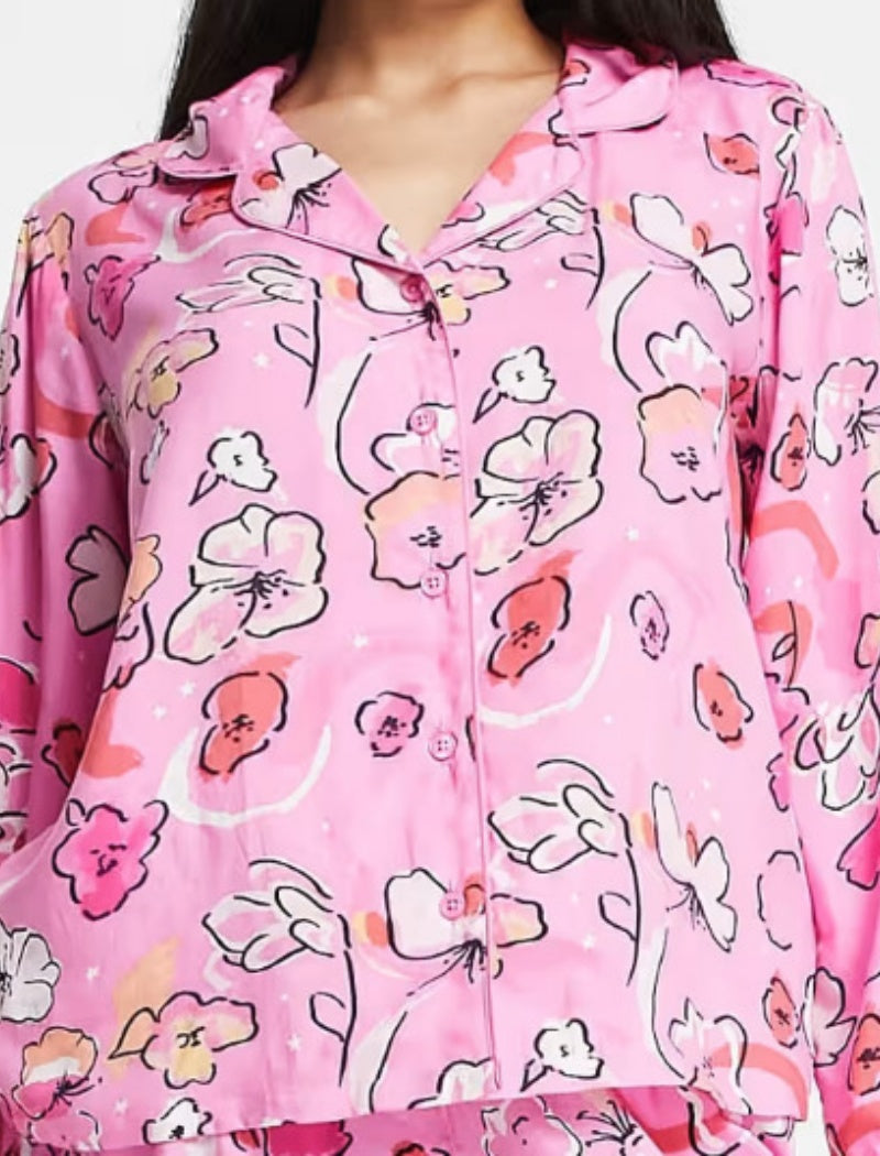 Floral Print Pajama Set