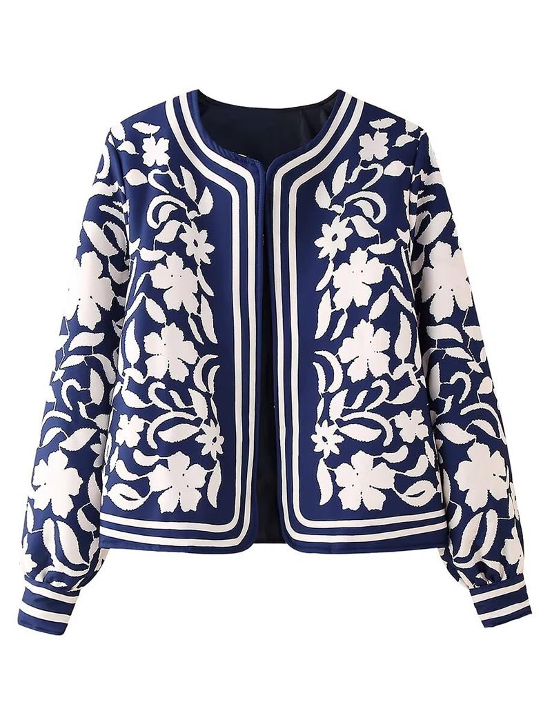 Floral Bomber Jacket