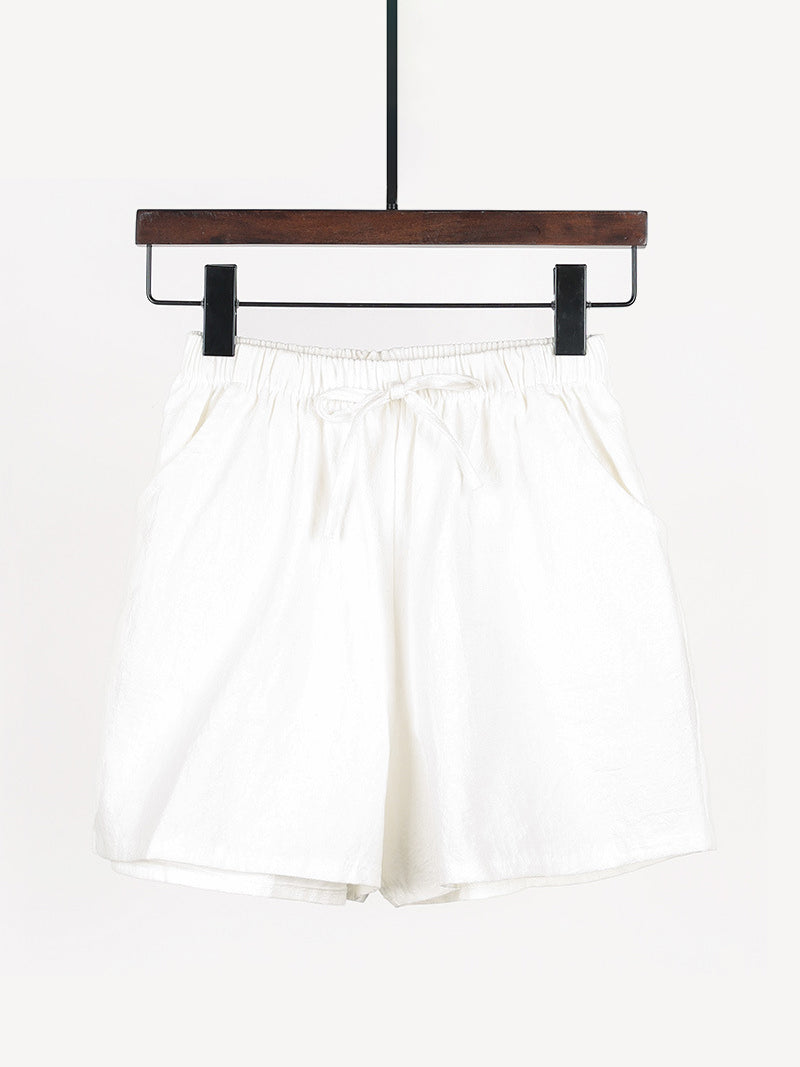 Drawstring Waist Casual Shorts