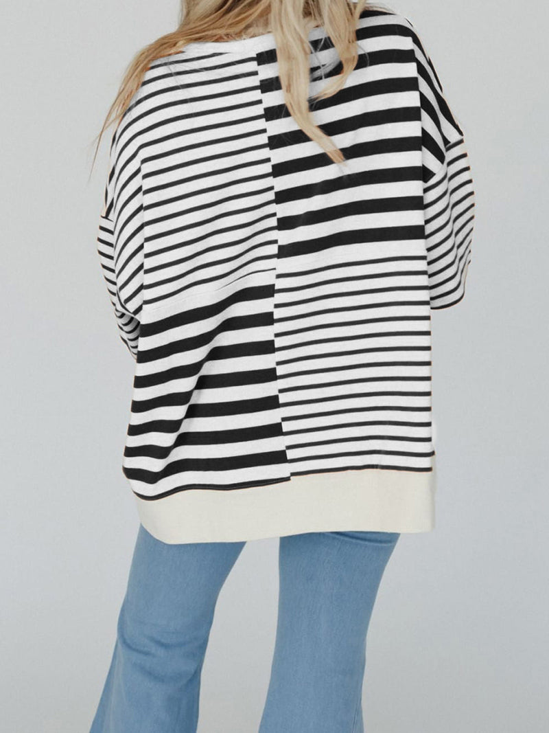 Striped Button-Up Top