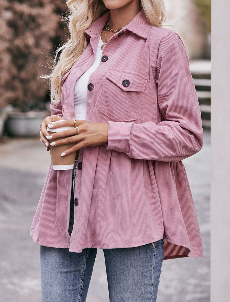 Button-Down Shirt with Flap Pockets