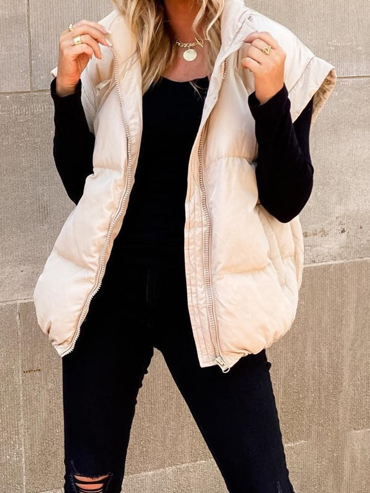 Sleeveless Quilted Puffer Vest