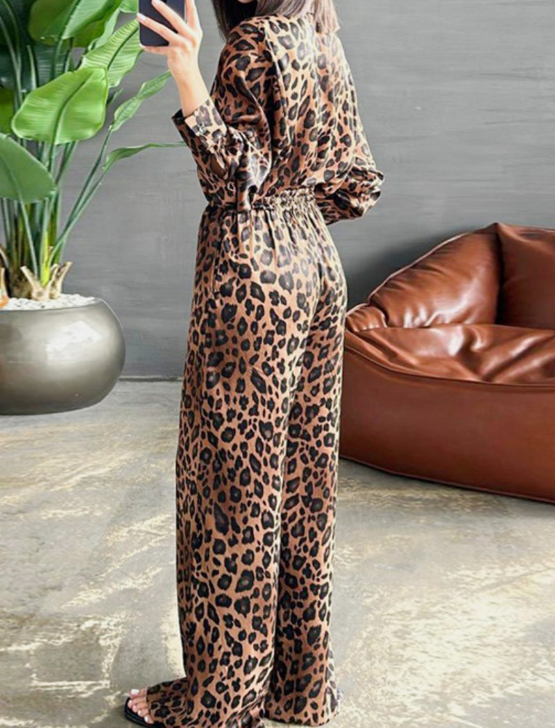 Leopard Print Loose-Fit Lounge Set