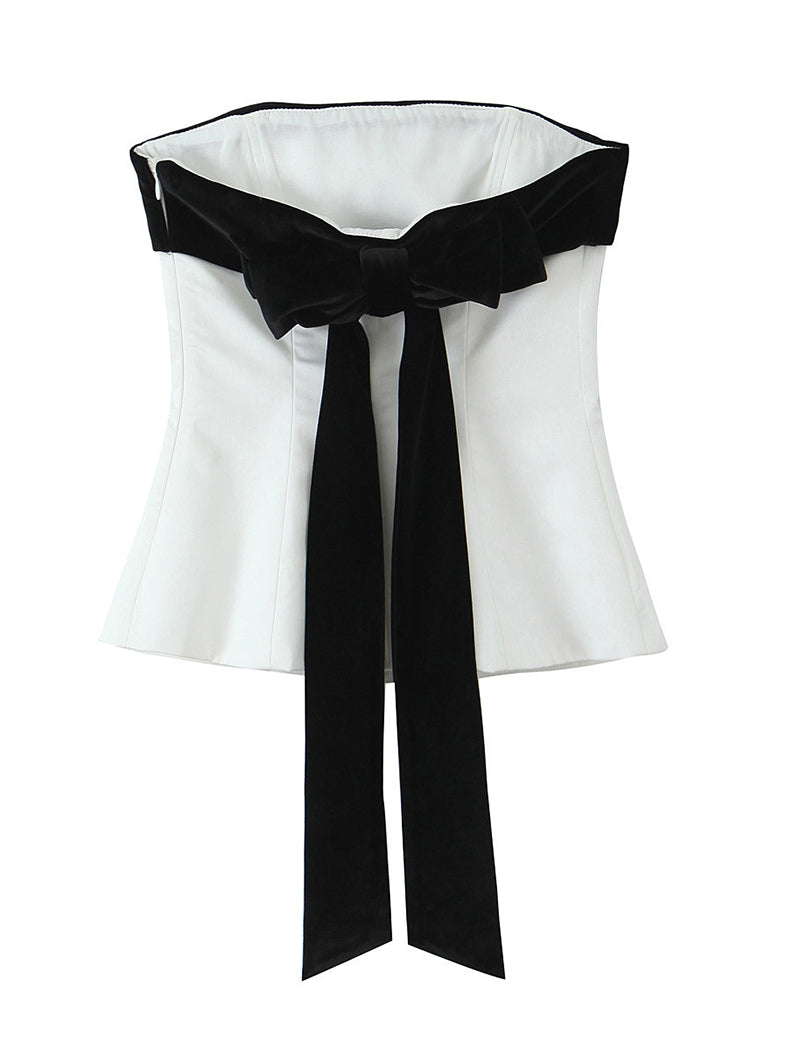 Bow Tie Strapless Top