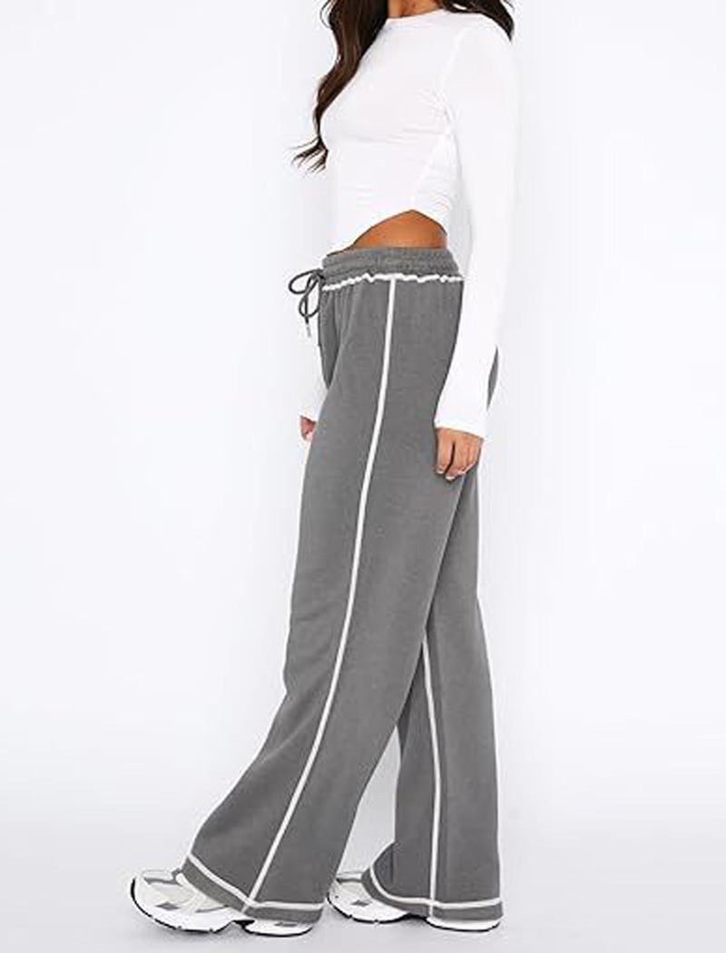 Drawstring Wide-Leg Pants