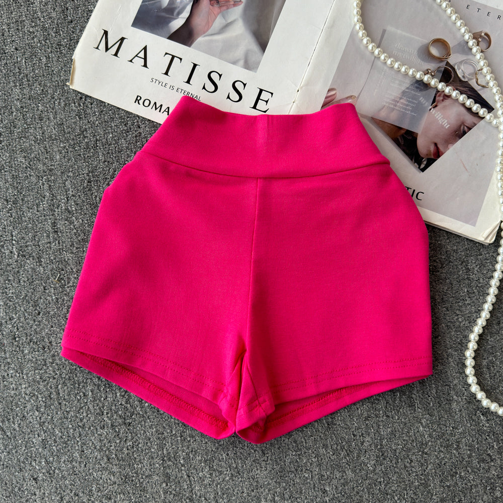 High-Rise Stretch Shorts