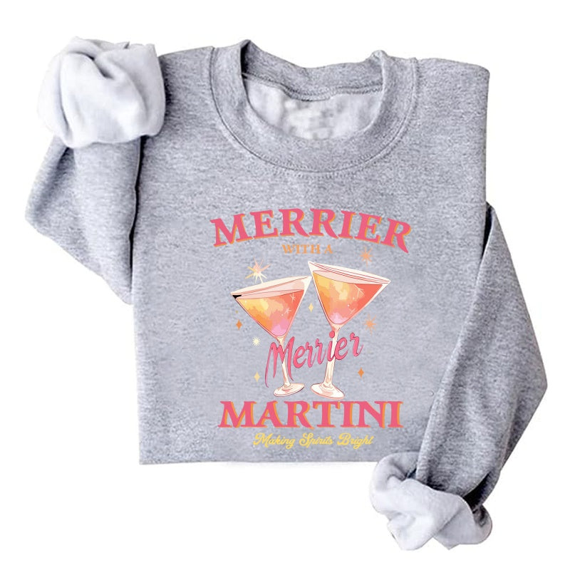 Christmas Round Neck Hoodie Top