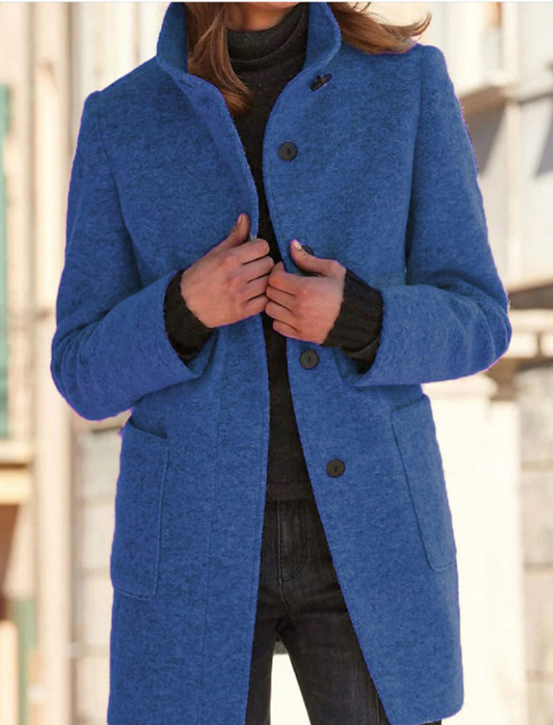 Tailored Button-Up Coat