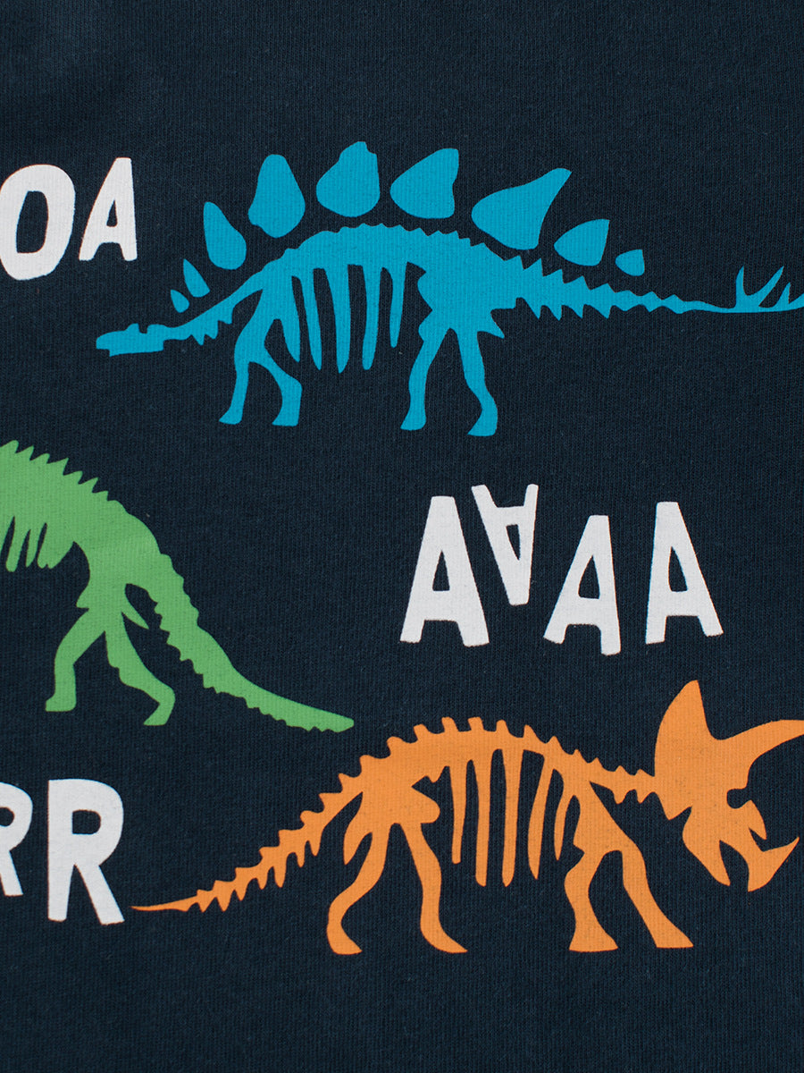 Dinosaur Patchwork Long-Sleeve Tee (Kids)