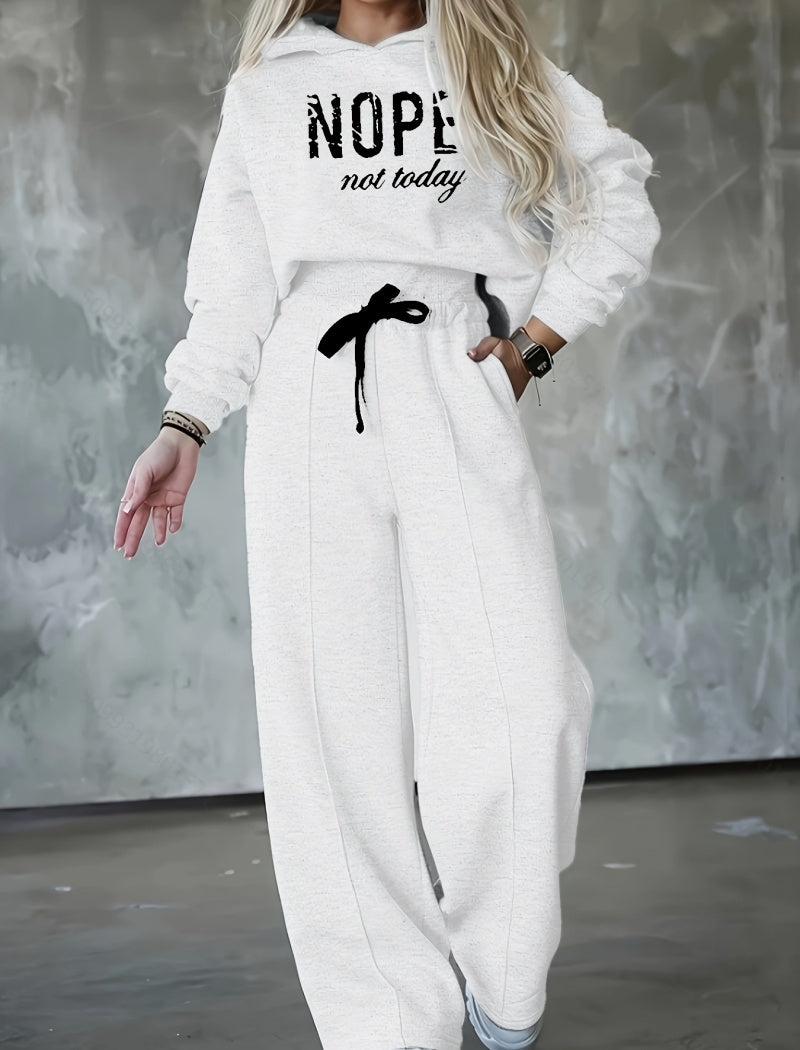 Nope Not Today Hoodie and Pants Set