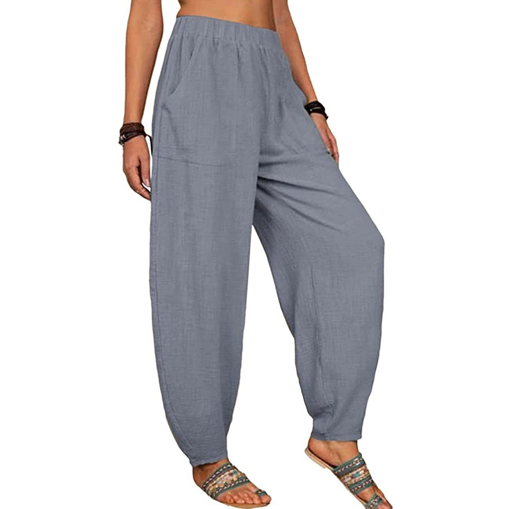 Wide-Leg Pockets Pants