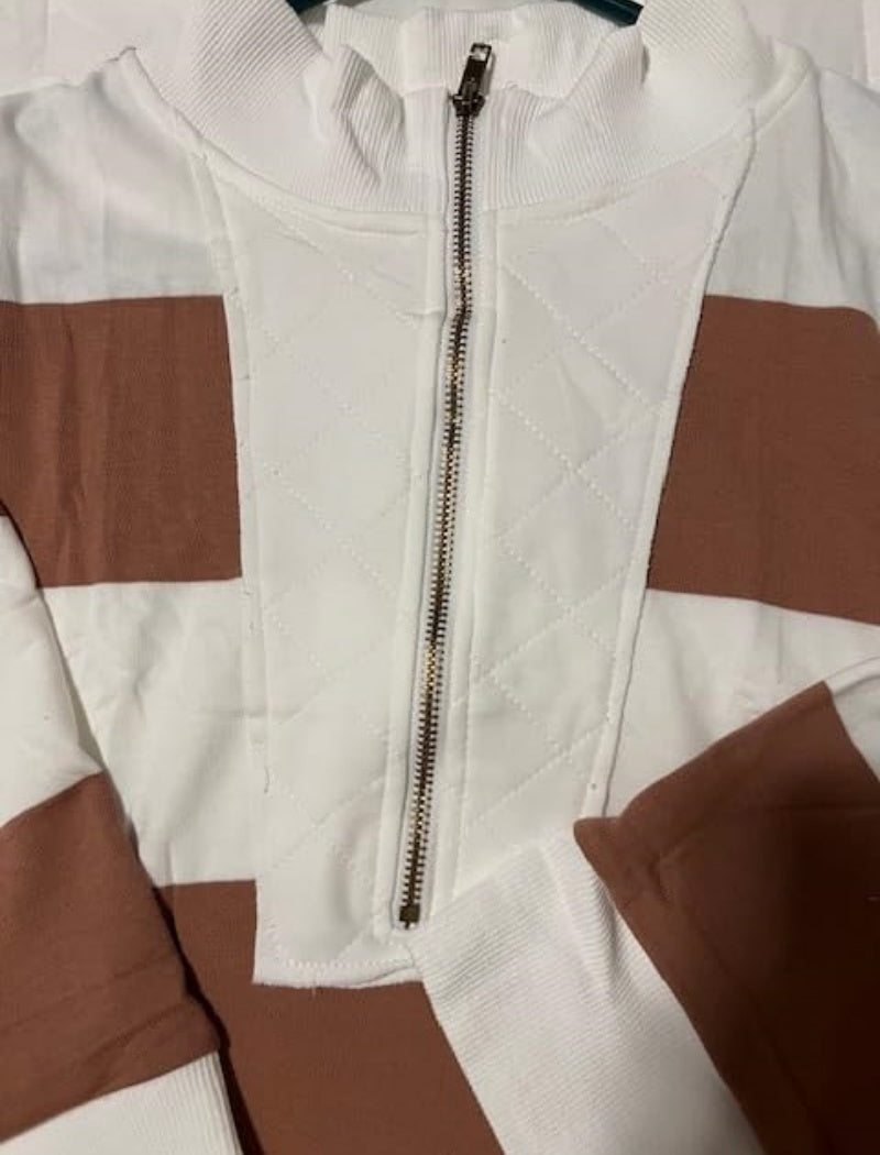 Striped Pullover Poncho