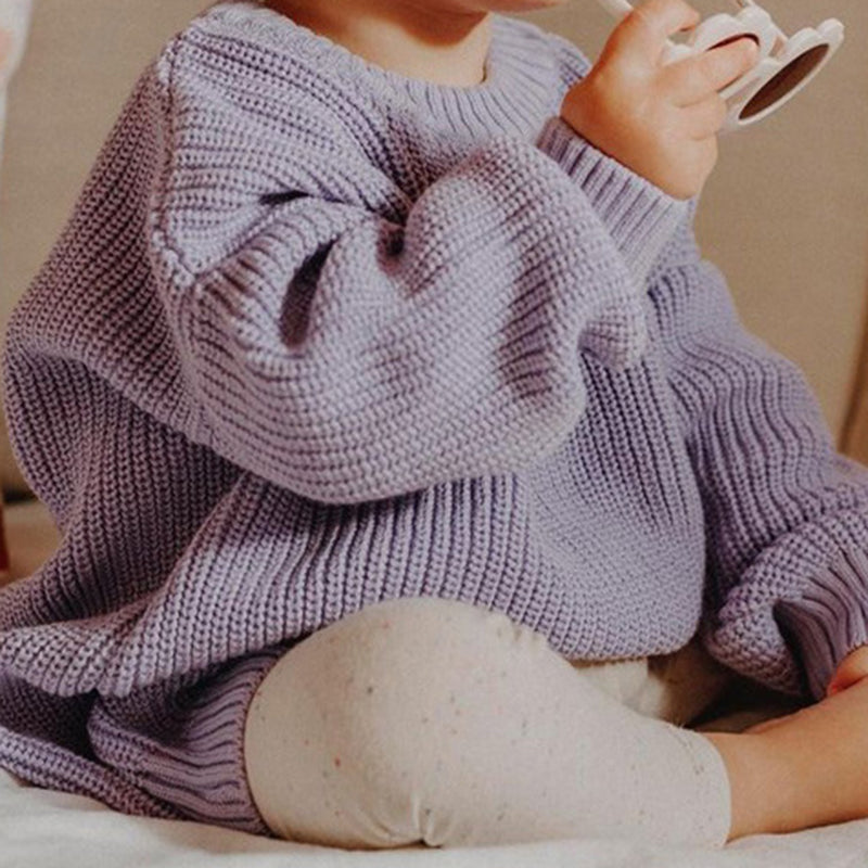 Ribbed Knit Long-Sleeve Sweater Set (Kids)