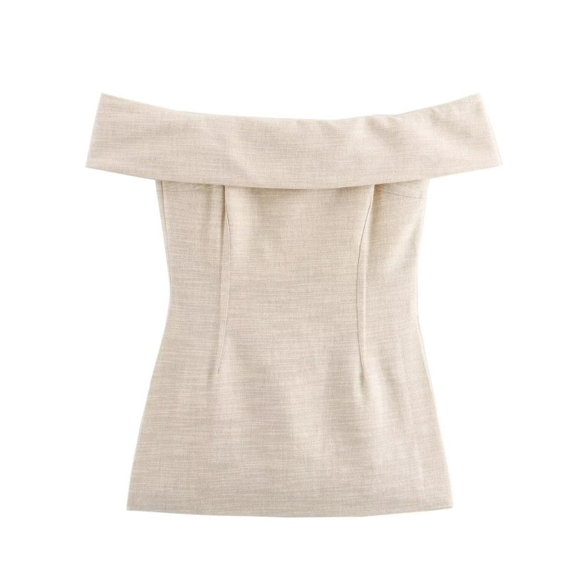 Side Slit Off-Shoulder Top and Pants Set