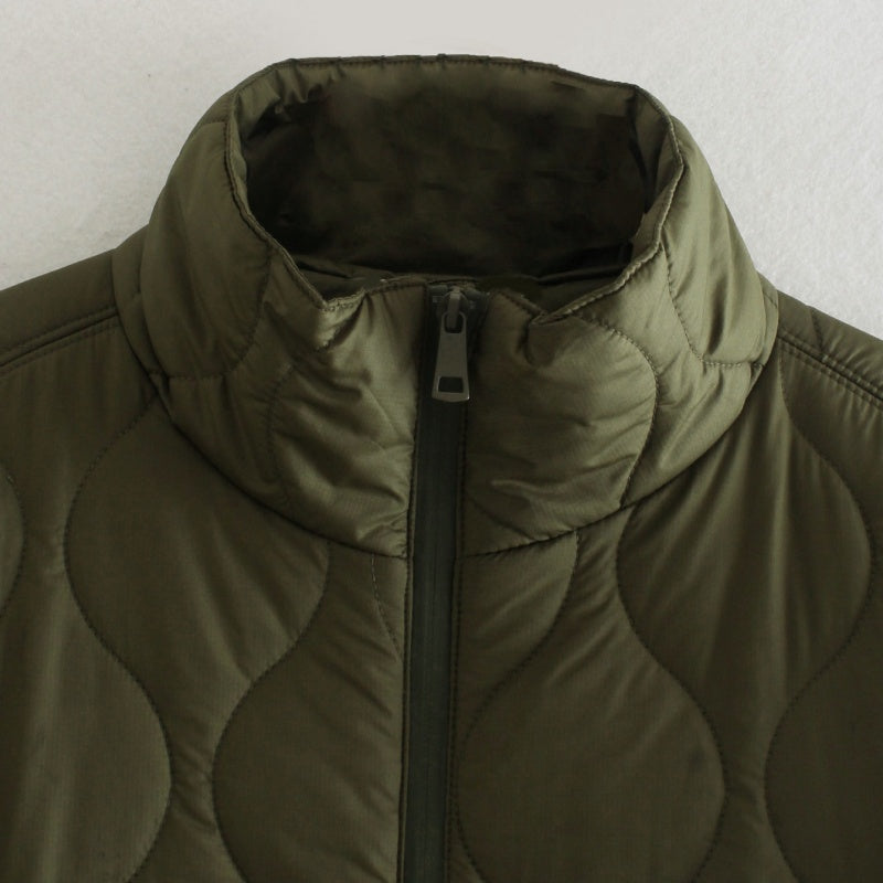 Cape Style Zip Up Coat